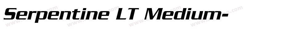 Serpentine LT Medium字体转换